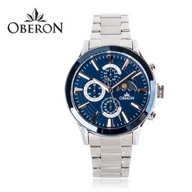 [OBERON] OB-914 STBL _ Fashion Business Men's Watches, Chrono,  3 ATM Waterproof, Japan Movement